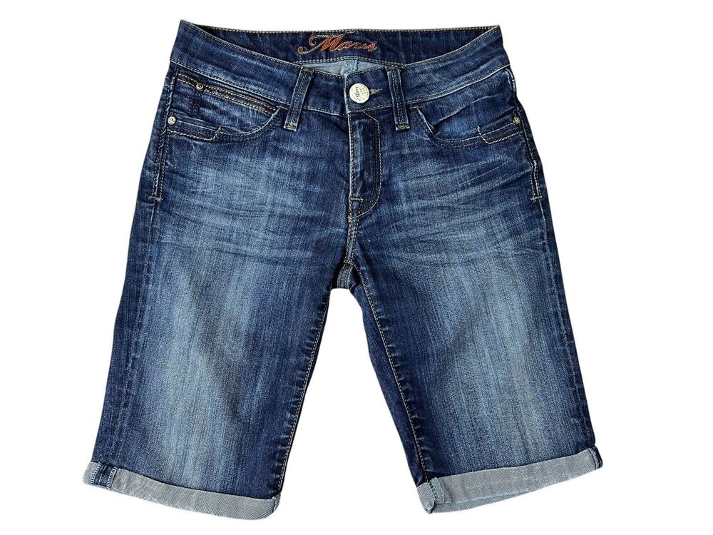 Mavi Women's Jessica Bermuda Stretch Denim Jean Shorts  Size 26  Casual Festival